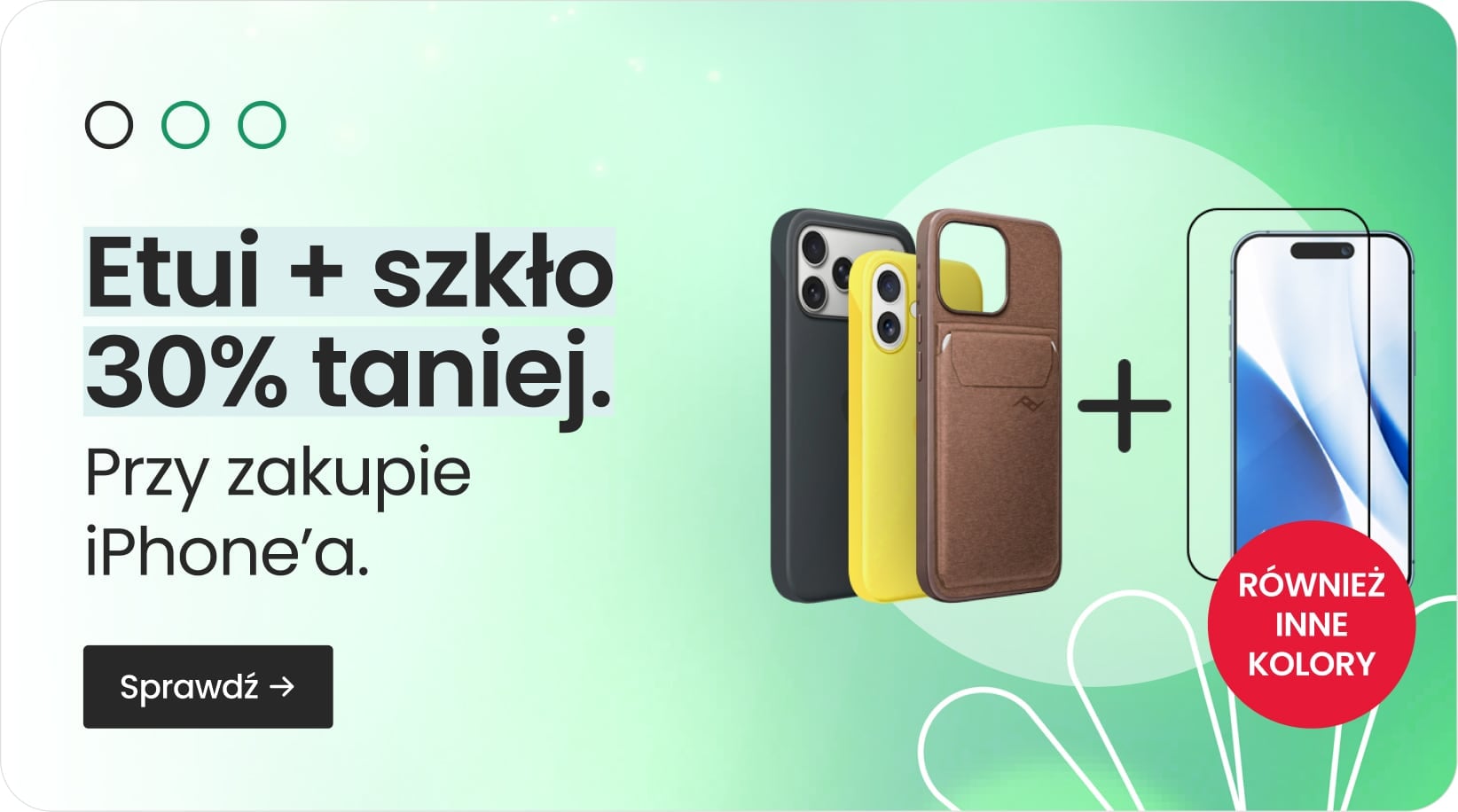 Etui + szkło 30% taniej przy zakupie iPhone'a