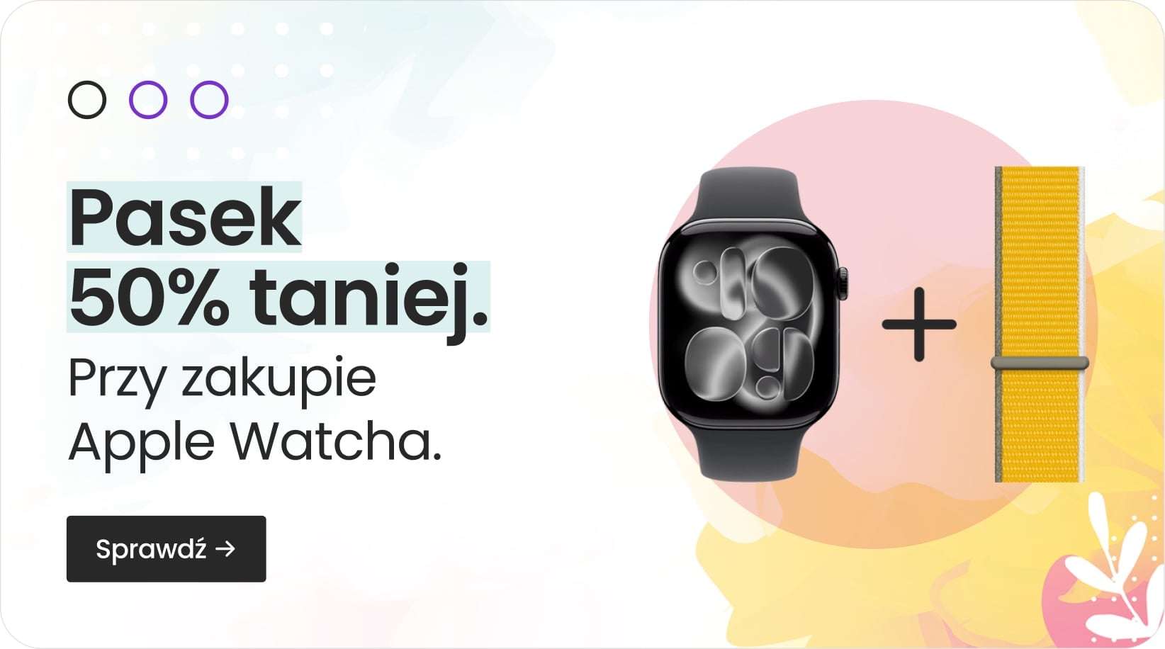 Pasek 50% taniej przy zakupie Apple Watcha
