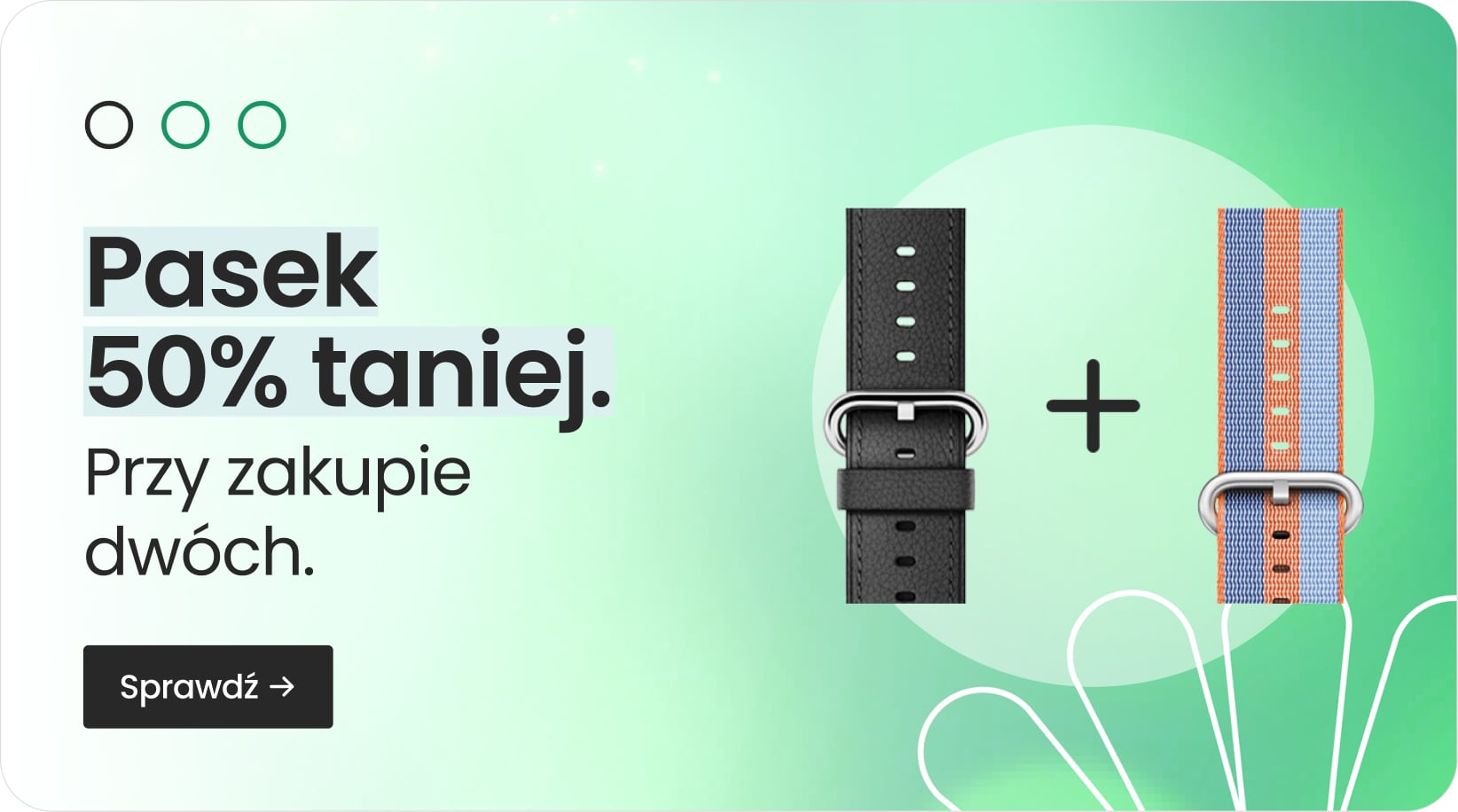 Pasek 50% taniej przy zakupie dw&oacute;ch