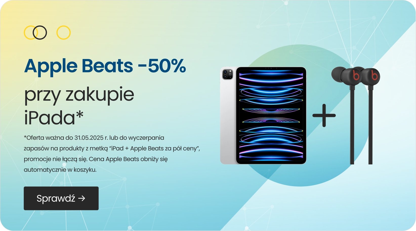 Apple Beats -50% przy zakupie iPada