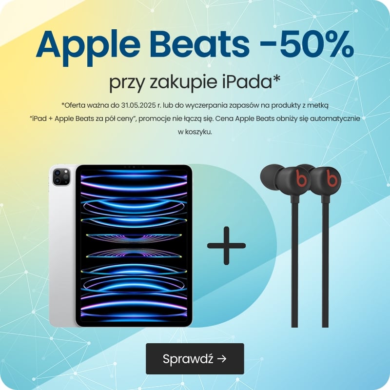Apple Beats -50% przy zakupie iPada