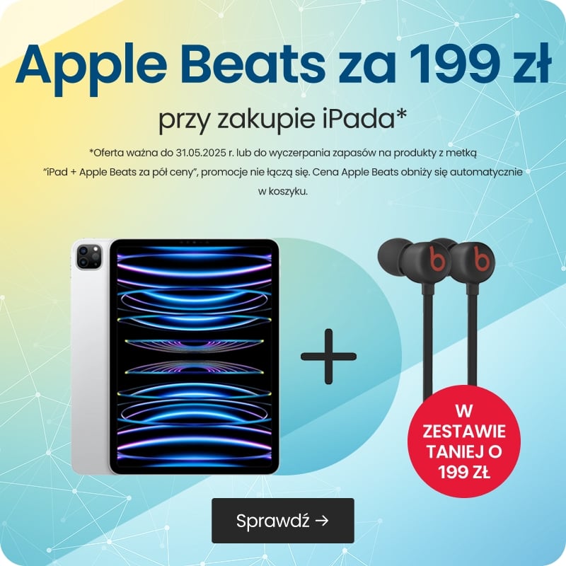 Apple Beats za 199 zł przy zakupie iPada