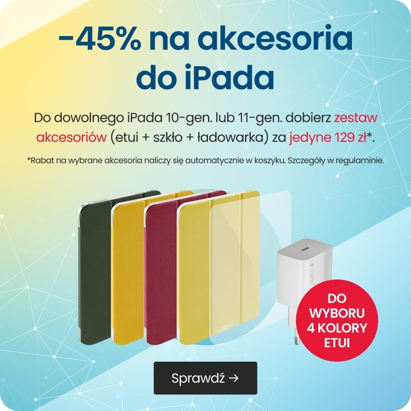 -45% na akcesoria do iPada
