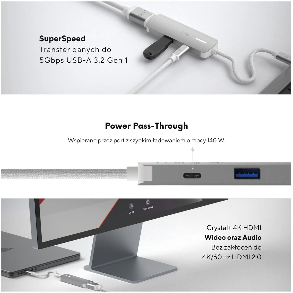 Linq - Hub 2in1 USB- C Linq - Hub 2in1 USB- C