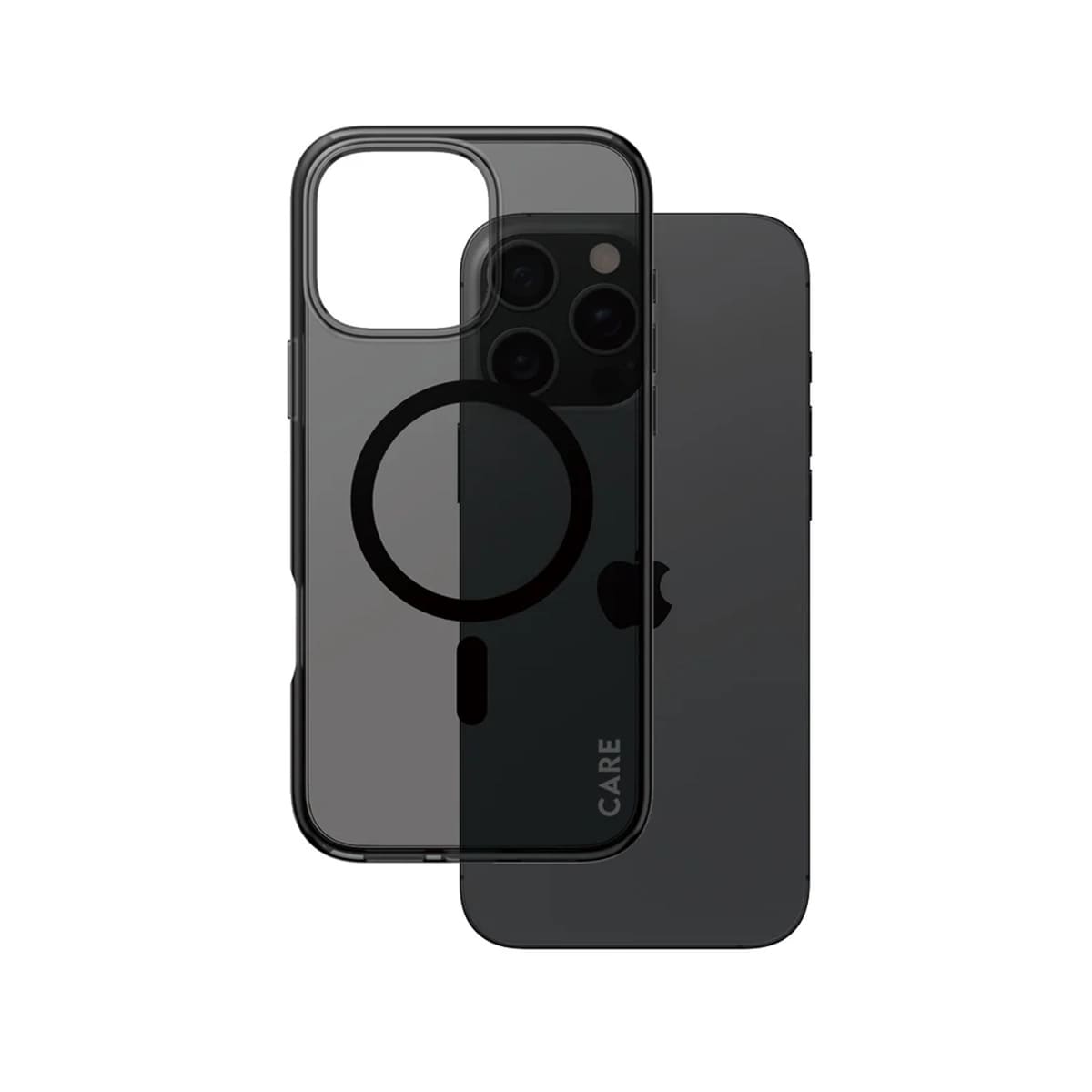 CARE by PanzerGlass Flagship Etui do iPhone 16 Pro Max z czarnym MagSafe - Smokey CARE by PanzerGlass Flagship Etui do iPhone 16 Pro Max z czarnym MagSafe - Smokey