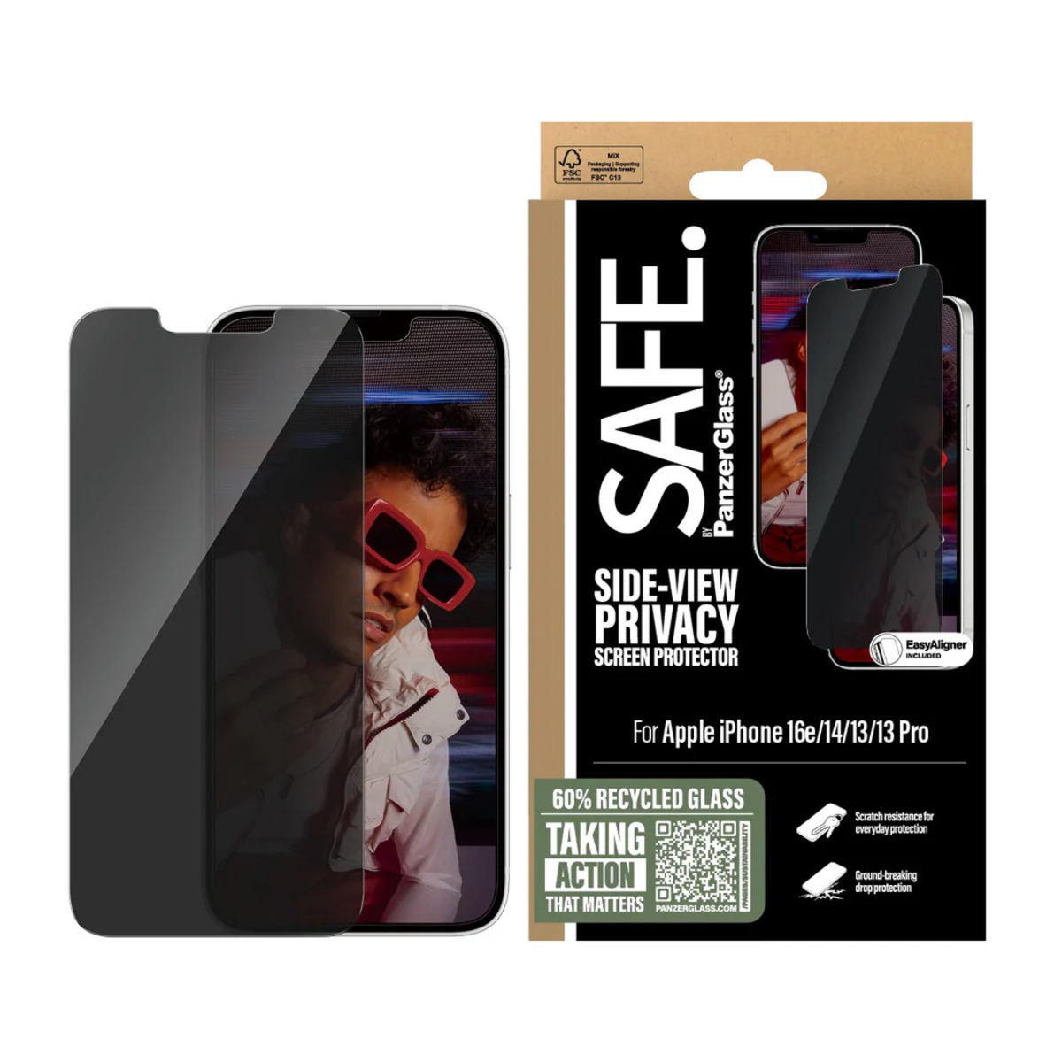 PanzerGlass Ultra-Wide Fit Szkło ochronne do iPhone 14 / 13 / 13 Pro - czarna ramka PanzerGlass Ultra-Wide Fit Szkło ochronne do iPhone 14 / 13 / 13 Pro - czarna ramka