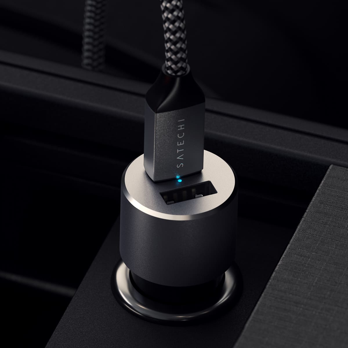 Satechi Ładowarka samochodowa pod gniazdo zapalniczki 72W Gwiezdna szarość (Space Gray)