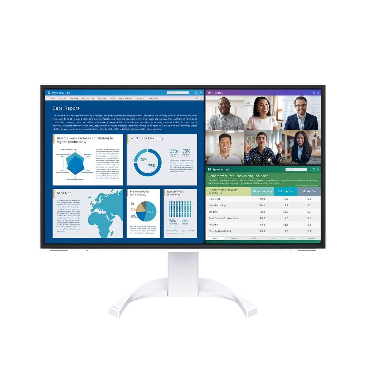 Monitor EIZO FlexScan EV3240X Biały Monitor EIZO FlexScan EV3240X Biały
