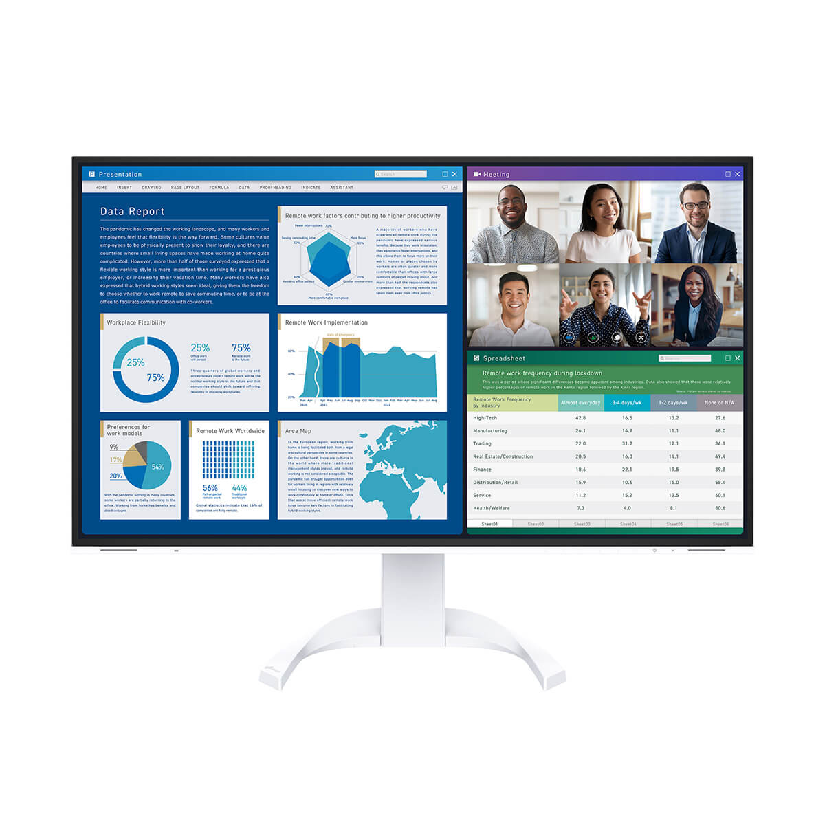 Monitor EIZO FlexScan EV3240X Biały Monitor EIZO FlexScan EV3240X Biały