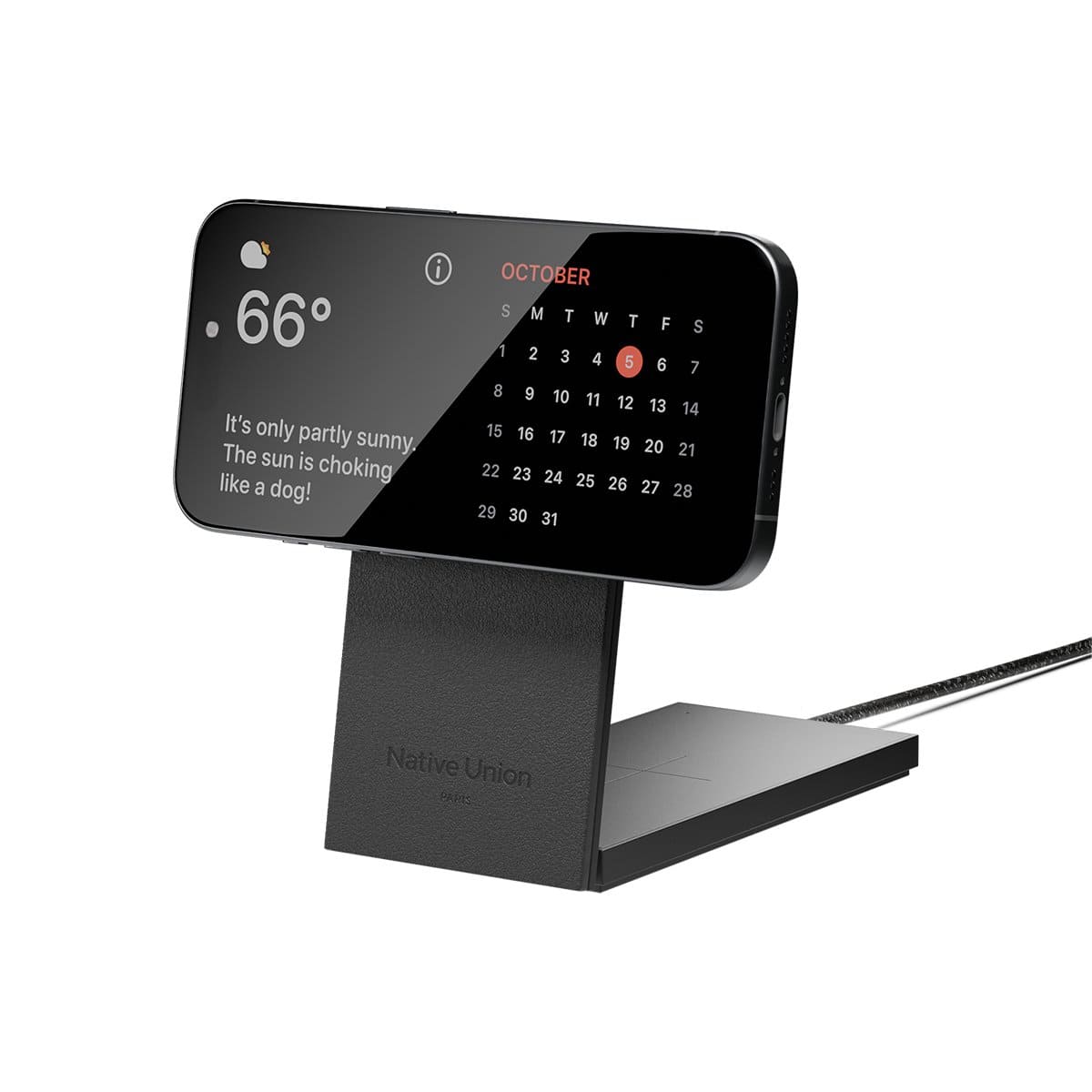 Native Union Rise Wireless Charger Bezprzewodowa ładowarka 15W do dwóch urządzeń kompatybilna z MagSafe Native Union Rise Wireless Charger Bezprzewodowa ładowarka 15W do dwóch urządzeń kompatybilna z MagSafe