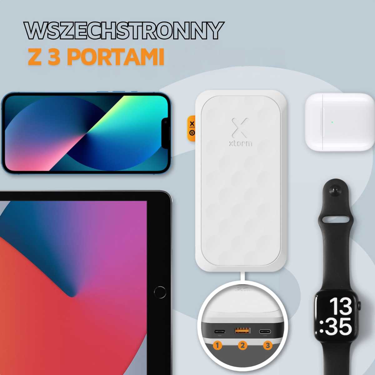 Xtorm Fuel5 Powerbank 20.000 mAh 35W - Biały Xtorm Fuel5 Powerbank 20.000 mAh 35W - Biały