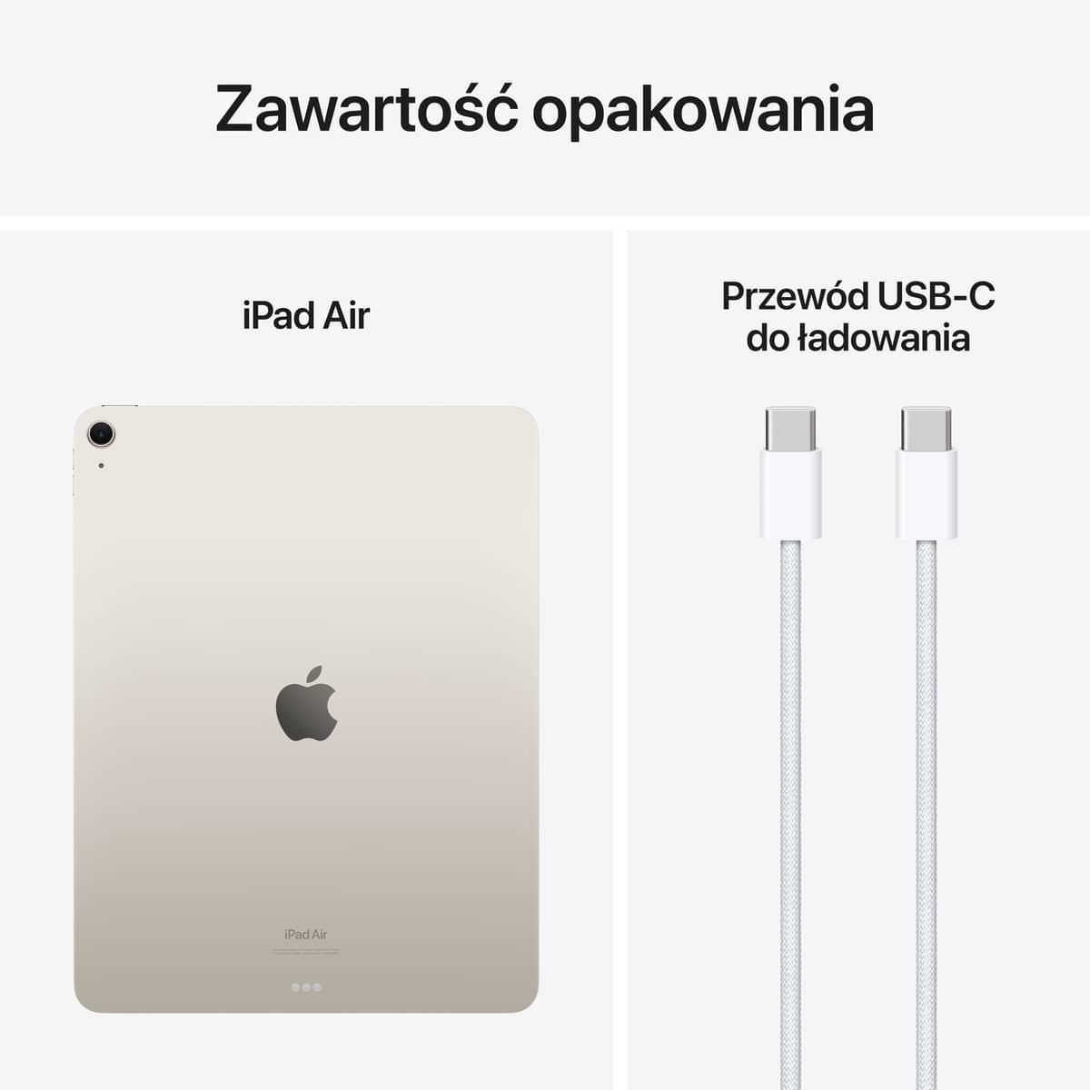 13 calowy iPad Air M2 - Zawartośc opakowania 13 calowy iPad Air M2 - Zawartośc opakowania