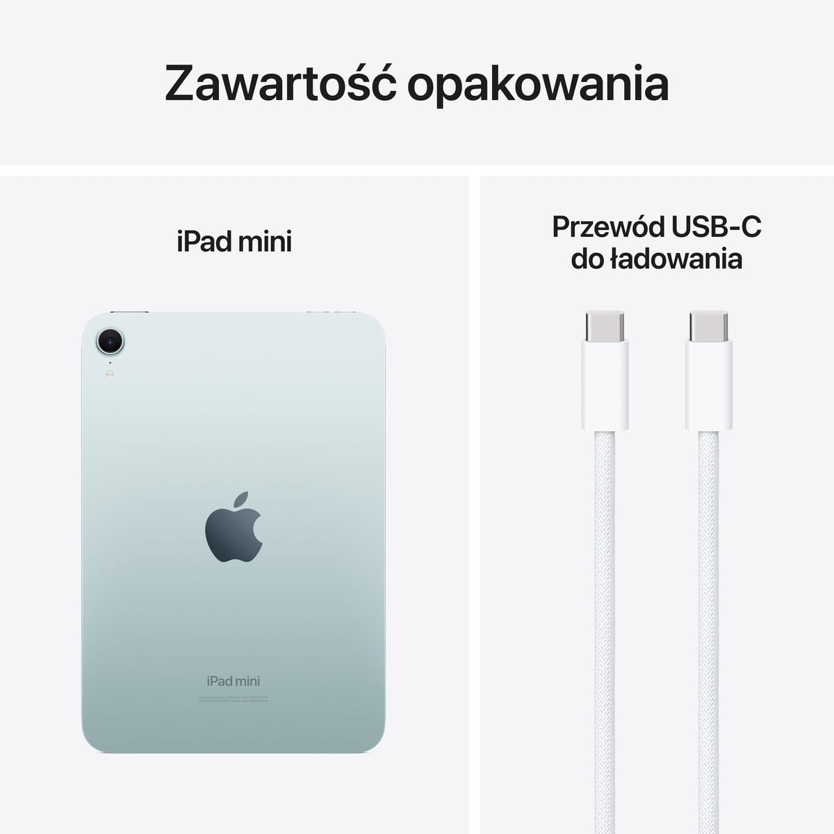 iPad mini A17 - Zawartość opakowania
