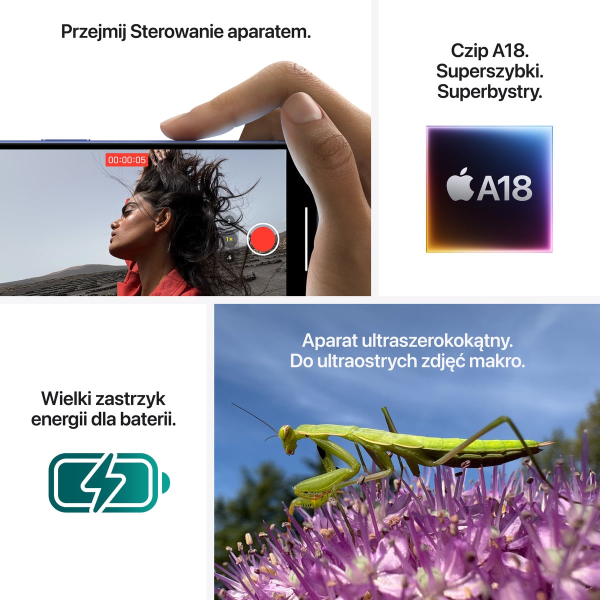 iPhone 16 - najważniejsze cechy iPhone 16 - najważniejsze cechy