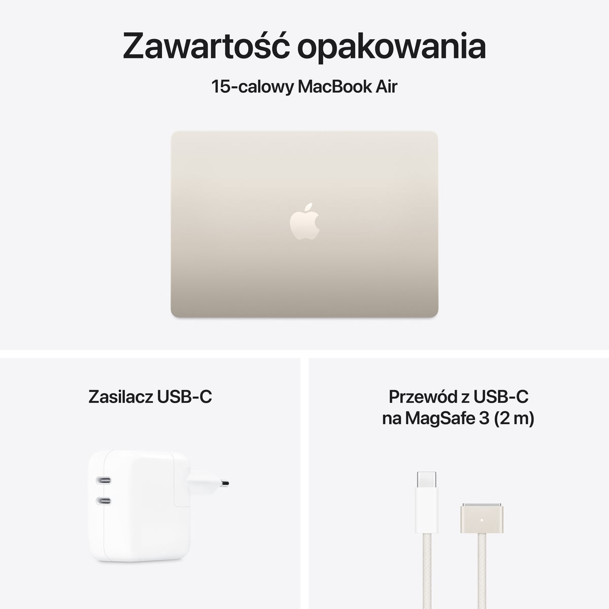 MacBook Air 15 M4 - zestaw