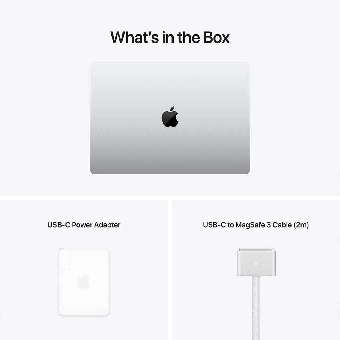 Apple MacBook Pro 16 Srebrny (Silver) - zawartość opakowania