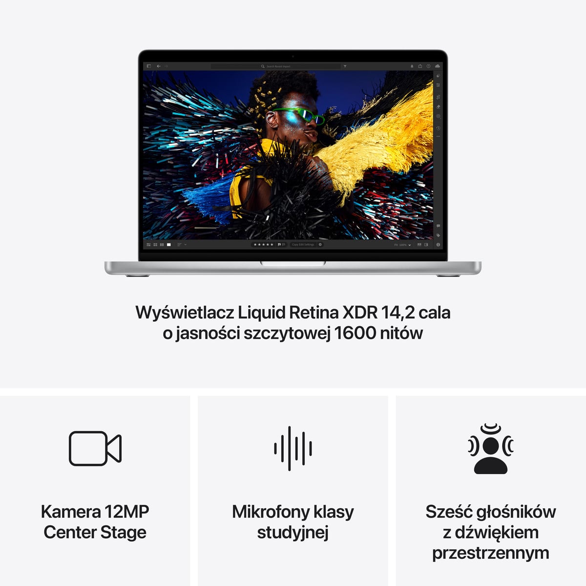 MacBook Pro 14 M4 Srebrny- najważniejsze cechy