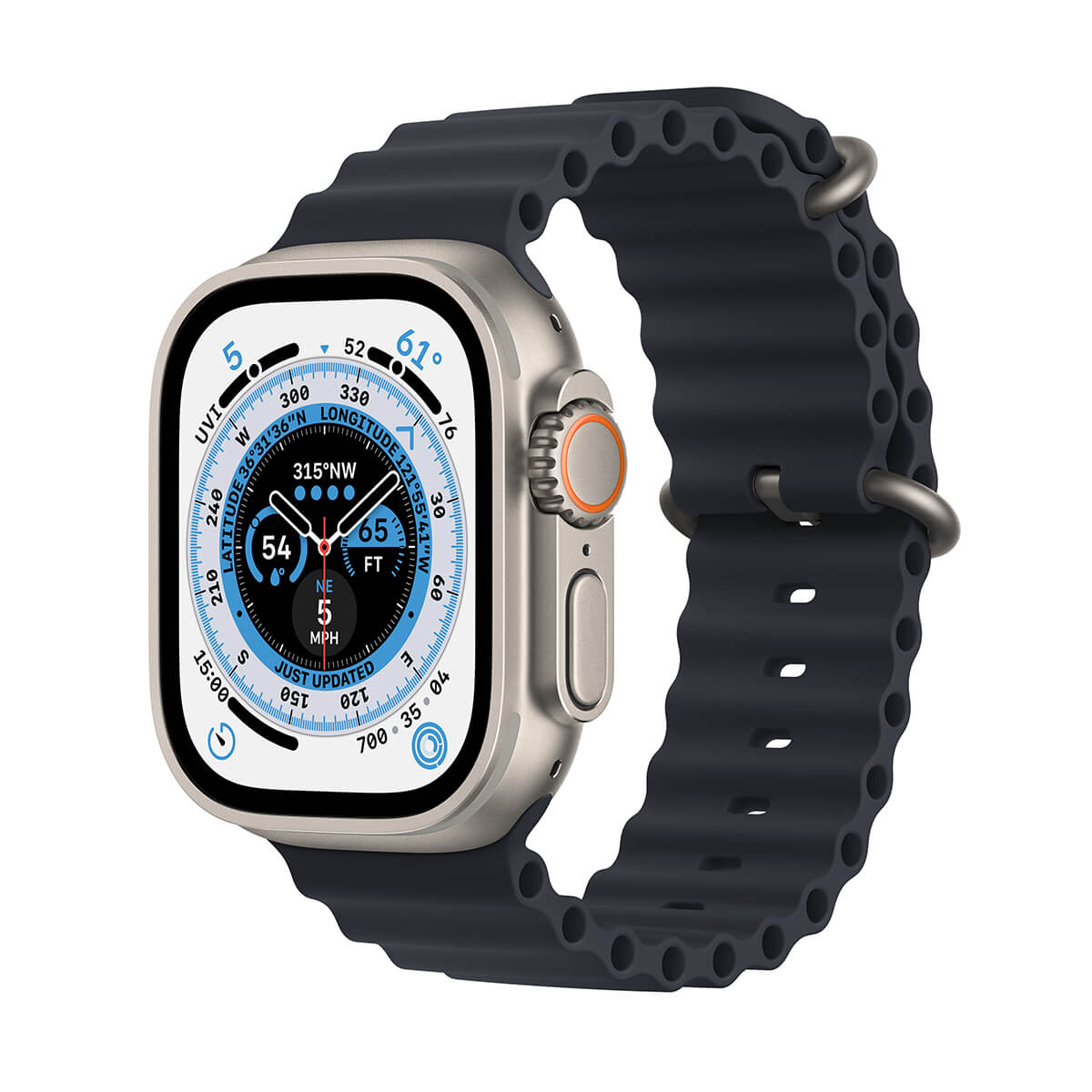 Apple Watch Ultra GPS + Cellular Koperta 49mm z Tytanu z Paskiem Ocean w kolorze północy