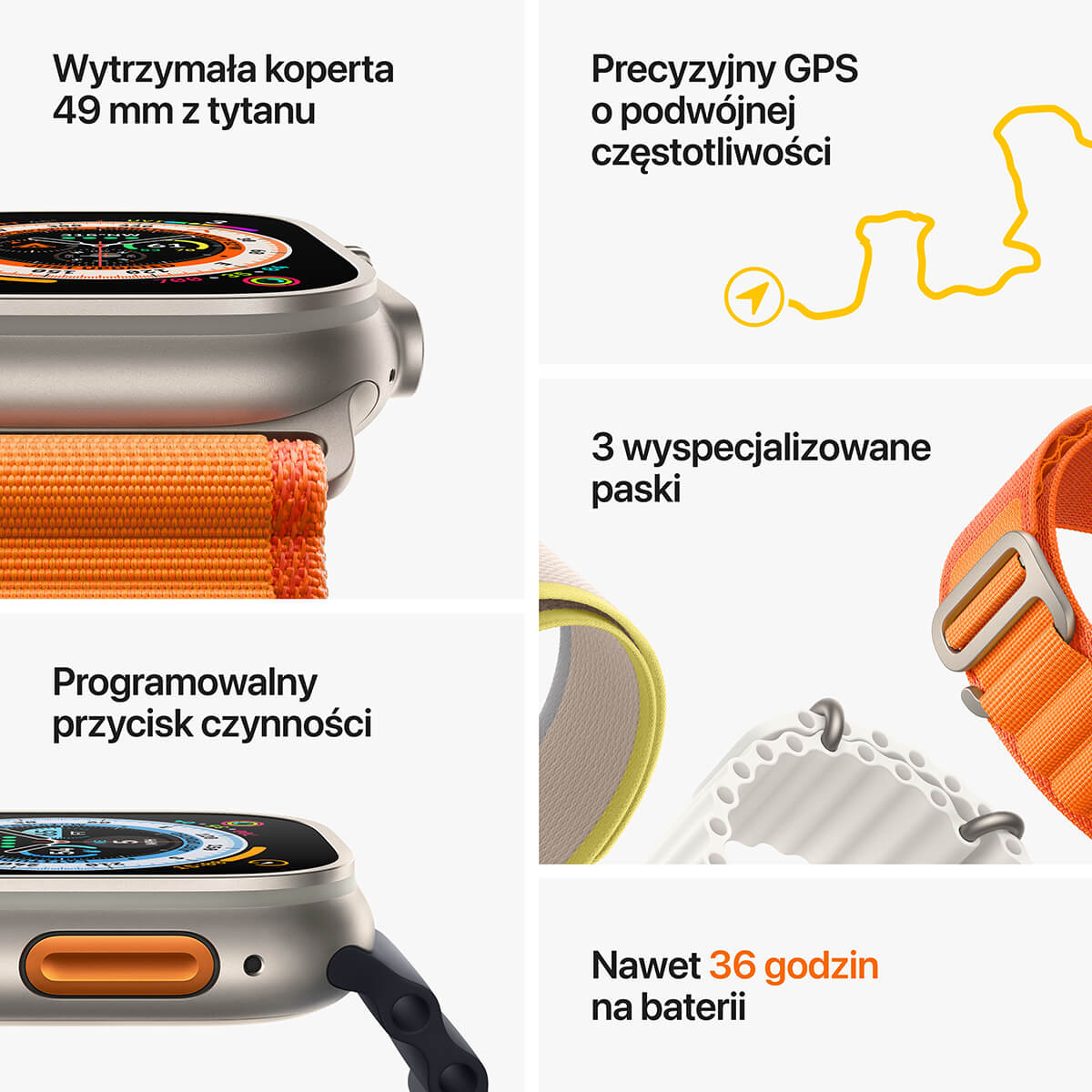 Apple Watch Ultra - najważniejsze cechy Apple Watch Ultra - najważniejsze cechy