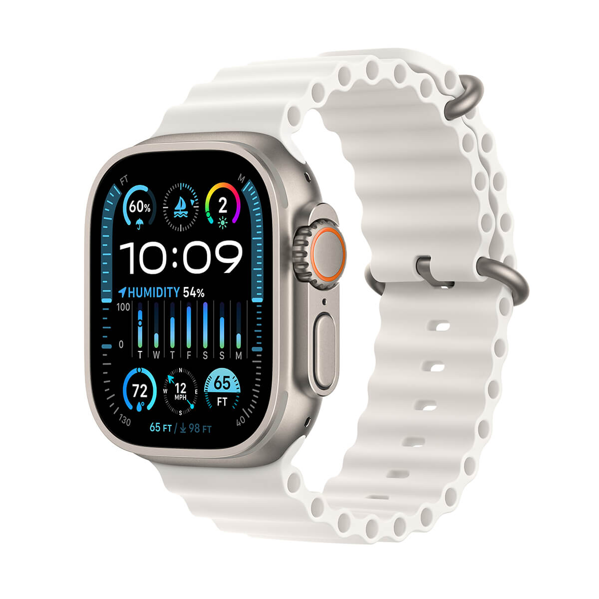 Apple Watch Ultra 2 GPS + Cellular Koperta 49mm z tytanu z Paskiem Ocean Apple Watch Ultra 2 GPS + Cellular Koperta 49mm z tytanu z Paskiem Ocean