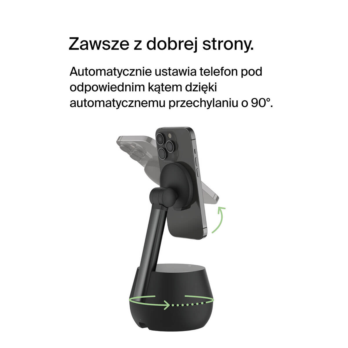 Belkin Auto-Tracking Stand Pro Podstawka ładująca do iPhone kompatybilna z Magsafe - Czarna