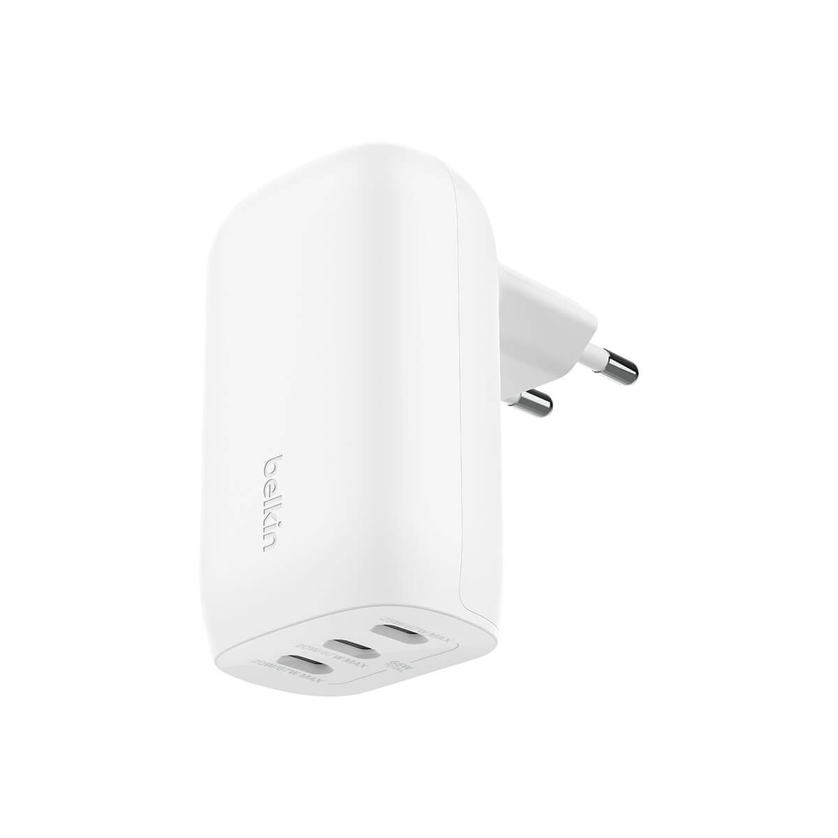 Belkin BoostCharge Ładowarka sieciowa 3 x USB-C 67W - biała 