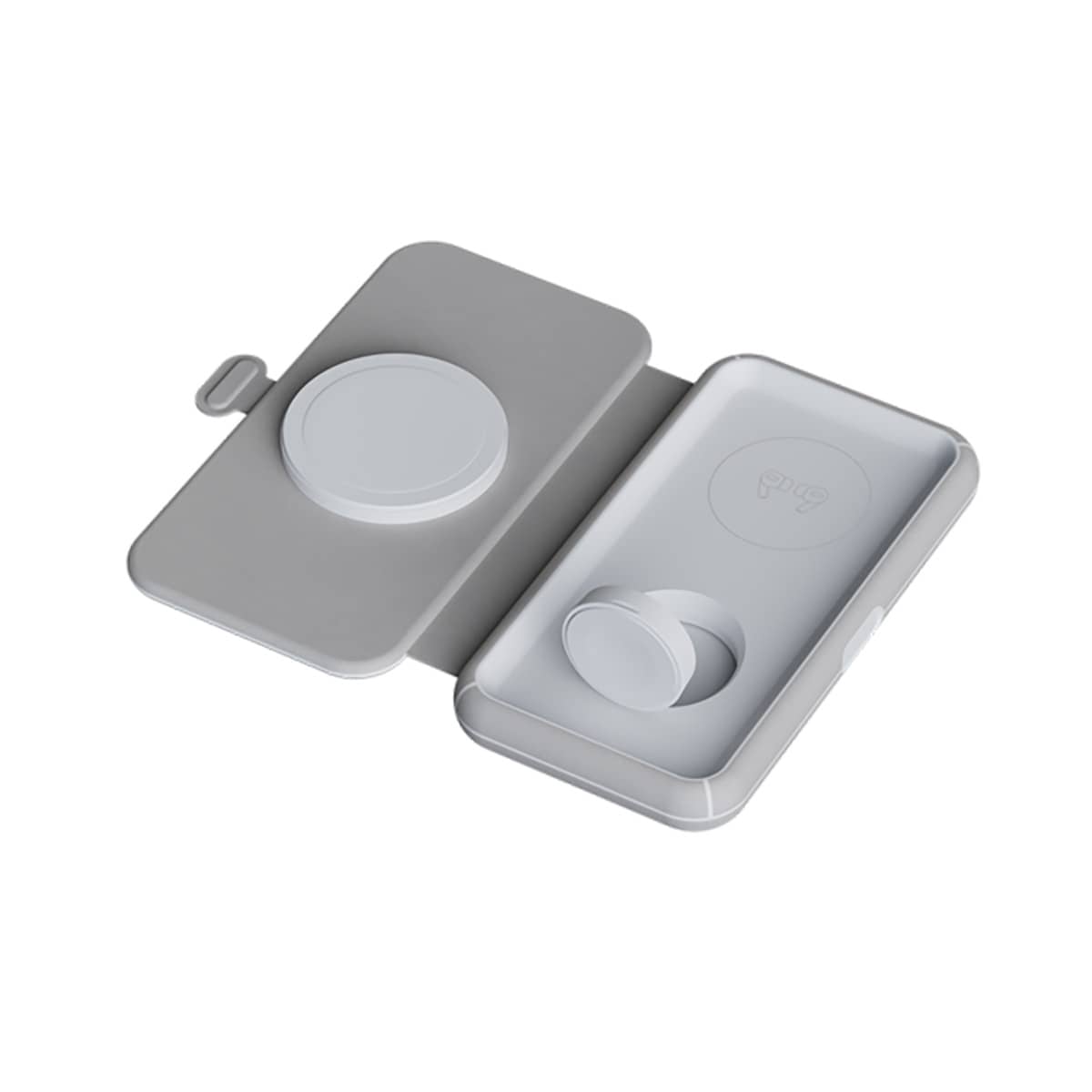 Xtorm Wireless Travel Chargers Składana bezprzewodowa ładowarka podróżna 3w1 15W - Szara